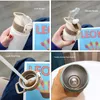 Water Bottles Large Capacity Double Stainless Steel Thermos Mug With Straw Portable Vacuum Flasks Creative Thermal Bottle Tumbler Thermocup 220919