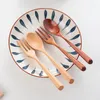 2Pcs/Set Wooden Spoon Wood Fork Dinnerware Sets Tableware Forks Teaspoon Cutlery Set Tableware-Set SN4697