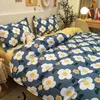 Bedding Sets STILE COREANO Conjunto de flores quebrado Conjunto de edredão 200x220 Casal lençóis de cama completos Capas de quarto queen size para casa 220919