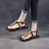 Sandals birkuir femmes tongs les tongs authentiques chaussures de cr￩ateur en cuir boucle plage boh￪me de talon plat d'￩t￩