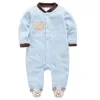 Kışla Bebek Bebek Giysileri Karikatür Tasarım Uzun Kollu Doğum Kız Kadın Tam Tulum Toddler Kostüm 220919