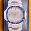 Diamond Watch Mens orologi donne Automatico meccanico da 40 mm Sapphire impermeabile con braccialetto in acciaio a diamante Montre de Luxe