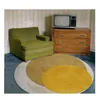 Tappeto Modern Light Luxury Round Lounge Tappeto Studio Camera da letto Mat Home Decor Morbido tavolo antiscivolo Decorazione della stanza Tappeti per adolescenti 220919