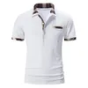 Polo da uomo Camicia T-shirt a maniche corte allentata 2022 Camicie Casual Tinta unita per uomo Stampato Camisas De Hombre Ropa