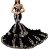 Klänningar Mermaid Evening Shiny One Shoulder Sequined Prom Dress Custom Made Elegant Designed Applique Formal Party Gown 2024