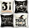 Halloween Decoraties Kussenslopen 18x18 Binnen Buiten Feestartikelen Boerderij Woondecoratie Gooi Web Kat Schedel Spook Decoratieve Kussenhoes 919