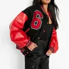 2022 Autumn Winter Women Baseball Jackets Designer Letters Printed Stitching New Hip Hop Fleece förtjockade lösa rockar