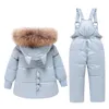 Casaco para baixo para crianças roupas de roupas com capuz parka boy menino macacão de bebê roupas meninas roupas de inverno jaqueta quente crianças snowsuit de dinossauros 220919