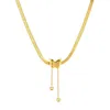 Fashion dames ketting roestvrijstalen vlinder hanger ketting ketting 18inch gouden bling voor vrienden geschenken