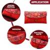 Emballage cadeau Enveloppe rouge de mariage Enveloppes de style chinois Accessoires pour cartes Tissu Fiançailles Paquets porte-bonheur