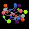 Navel Bell Button Rings Jewelry Color Body Piercing Buttonringluminous Soft Belly Nave Bar Anelli Glow In Dark Drop Delivery 2021 Dhse Dhqlo