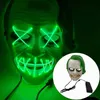 Masque d'Halloween LED Light Up Glowing Party Masques drôles L'année électorale de la purge Great Festival Cosplay Costume Supplies Coser face sheild RRB15559