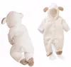 Born Bebek Sonbahar Kış Sıcak Polar Boys Kostüm Bebek Kız Giyim Hayvanı Genel Tulumlar 220916