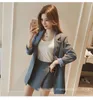 Women's Two Piece Pants Autumn Winter Single Button Office Lady Blazer Suit Ladies Casual Slim Set Jacket & Shorts Women Solid 2 Pieces