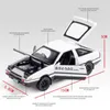 Diecast Model Car 1 28 Toy Car Prinial D Ae86 Metal Alloy Diecasts Scale Miniature Scale S للأطفال 220919