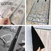 Jewelry Boxes Fashion Black Velvet Zipper Roll Bag for Jewellery Ring Earrings Organizer Storage Portable Necklace Display Cases 220916