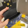Women Lipstick Wallets Bag Coin Purse Chain Mini Handbags Flip Small Pocket Canvas Gold Metal Lovely Hand BagsMulti Pochette