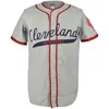 GlaMitNess Cleveland Buckeyes 1946 Road Jersey 100% Stitched Embroidery s Vintage Baseball Jerseys Custom Any Name Any Number