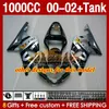 Injektionsm￤ssa tank f￶r suzuki gsxr 1000 cc 1000cc k2 gsxr-1000 2000-02 bodys 155no.118 GSX R1000 GSXR1000 2001 2002 2002 GSX-R1000 00 01 02 OEM FAIRING GLOSSY RED