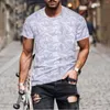 Camisetas masculinas 2022 Birdas criativas de verão 3D Camisa impressa casual de mangas curtas de mangas curtas blusas coloridas camisetas de streetwear coloridas