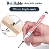 Long Head Markers Construction Deep Hole Marker Pens Carpenter Pencil Bathroom Woodworking Decor Marking Pen Tools 4 Colors