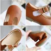 Sneakers Spring Autumn Kids Shoes T Strap Cut outs Leather Baby Girls Princess Single Retro Wedding Casual Shoe 220920