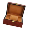 Scatole per orologi Scatole per orologi Dislpay Box Organizer Vetrina in legno di lusso per collezione uomo donna