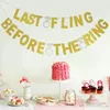 Party Decoration Banner Bachelor Bachelorette levererar br￶llopbriddusch Enkel v￤gg gynnar g￥vor