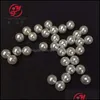 ABS 3-20mm ABSブラックカラー模倣真珠ビーズラウンドアクリルの宝石製造ネックレスブレスレットDIY WHOLESALE 2064 Q2 DROP DREMING DHR4R