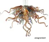 Nordic ontworpen hanglampen Handgemaakt geblazen Murano -stijl Glass Mini Chihuly Glass Custom Made Led Led Led Hanging Chain Home Home Kroonluchter Licht LR1251