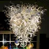 Modern Crystal Chandelier Lamps Mouth Blown Glass Chandelier Light Fancy Novelty Lighting Chandeliers Fixture for Foyer Loft Corridor Living Room Kitchen LR698