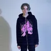 Kadın Hoodies Sweatshirts y2k kıyafetler fermuarlar büyük boy hip hop sokak kıyafeti kadın sweatshirt anime grafikleri goth harajuku grunge ceket emo 220919