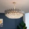 Lustre de salon en cristal lumière chambre de luxe salle à manger lampes post-modernes simples marque DL