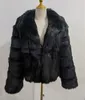 Women Faux Leather imitation fox fur short coat casual fashion Street Shooting Winter outdoor warm multicolor long sleeves large fur collar coats size S-4XL