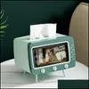 Tissue boxes servetten retro creatieve mobiele telefoon standaard servet der tv -doos opslag eetkamer huis woonkamer decorat nerdropeBags500mg dht0z