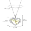 Chains BONISKISS 925 Sterling Silver Ladies Necklace Love Heart Mom Letters Pendent Fine Jewelry Mother'S Day Gift For 2023