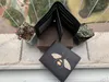Mens carteira designer bolsa de carteira de carteira clássica Padrão de animal de couro curto Carteira curta Casual Men Burse com caixa