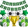 Golden Trophy Futbol Yıldız Folyo Balonlar Erkek Adam Doğum Günü Partisi Dekor Spor Oyunları Hava Topları Globos Bebek Duş Malzemeleri