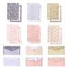 Gift Wrap Paper Envelope Envelopes Letter Stationery Stationary Papers Writingfloral Greeting Money Setpocket Invitation Kit Self Sealing