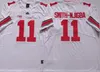 Custom S-6XL NCAA Ohio State Buckeyes Justin Fields voetbalshirt 2 Chase Young JK Dobbins 15 Elliott Stroud Fleming Dwayne Nick Bosa