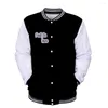 Jackets masculinos ScienceFellinLovesoitriedtoproveit solto de casual casual casual casual desenho animado impressão de rua Retro Retro Clothing Baseball Uniform