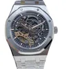 Luxus-Armbanduhr 15407 Vollautomatische mechanische Uhr mit wasserdichtem Stahlband für Herren