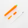 Carotte Roller Stylo à bille 0.5MM Orange En Forme De Légume Étudiant Papeterie Gel Stylos Cadeau De Noël