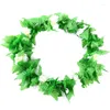 Fiori decorativi Set ghirlanda di fiori hawaiani Lei Luau Hula Fancy Dress Beach Part Collana Bracciale fascia da polso