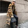 Manteau d'hiver en fausse fourrure léopard pour femme, pardessus chaud en peluche, à la mode, veste d'imitation de haute qualité, grande taille 4XL 5XL 6XL 7XL 8XL