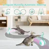 Cat Furniture Scratchers Smart Ball Toys Bird Sound Interactive Automatic USB Charging 360 Degree Electric Feather Funny Kitten 220920