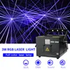 Nieuwe RGB-3W full-color animatie scanning laser KTV performance home indoor spraakgestuurde DJ sfeer bar laserverlichting