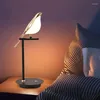 テーブルランプ現代の LED ランプデスクライトカササギ鳥モデル読書室内照明寝室のベッドサイドリビングルーム家の装飾