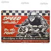 Motorcycle Metal Painting Sign Vintage Plaque Tin Sign Wall Decor For Garage Club Plate Crafts Art Route 66 Poster Gift Custom Wholesale size 30X20CM