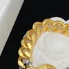 Colliers de créateurs de marque de luxe T0P qualité rétro pendentif pour femme hommes vintage en laiton plaqué or 18 carats mode officielle reproductio189b